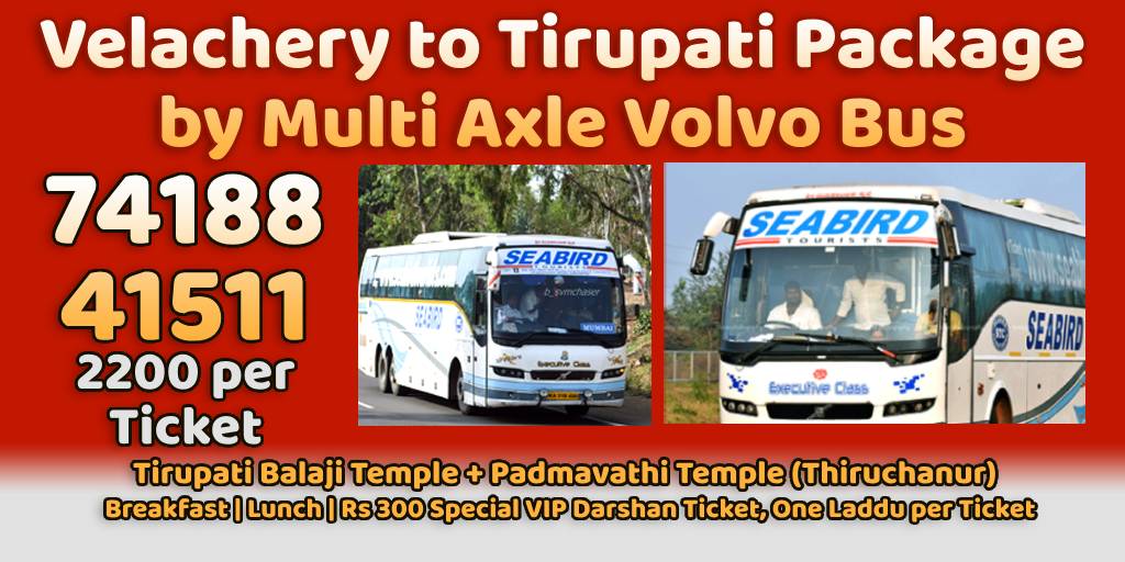 Velachery to Tirupati Package